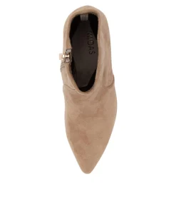 Store Midas Shoes Beauty Camel Microsuede Ankle Boots