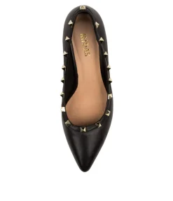 Clearance Midas Shoes Beckry Black Leather
