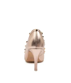 Shop Midas Shoes Beckry Rose Gold Leather