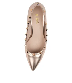 Shop Midas Shoes Beckry Rose Gold Leather