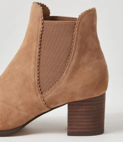 Flash Sale Midas Shoes Belle Light Choc Suede Chelsea Boots