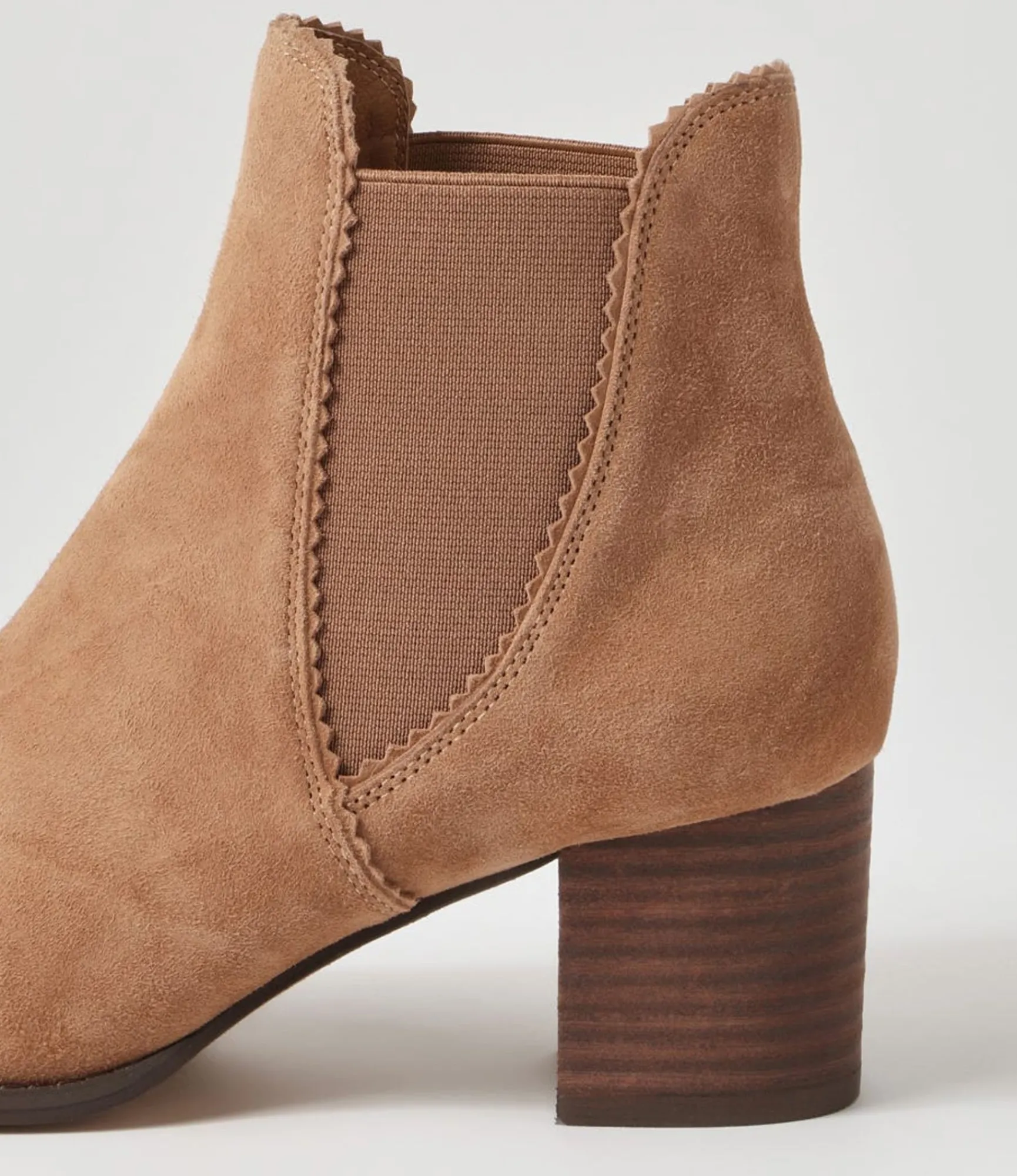 Flash Sale Midas Shoes Belle Light Choc Suede Chelsea Boots