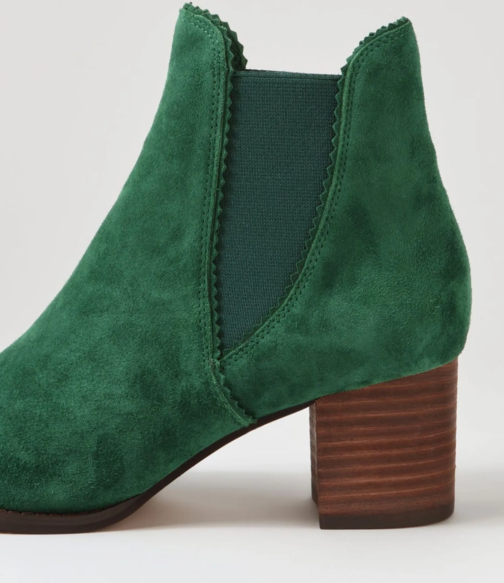 Sale Midas Shoes Belle New Emerald Choc Suede Chelsea Boots