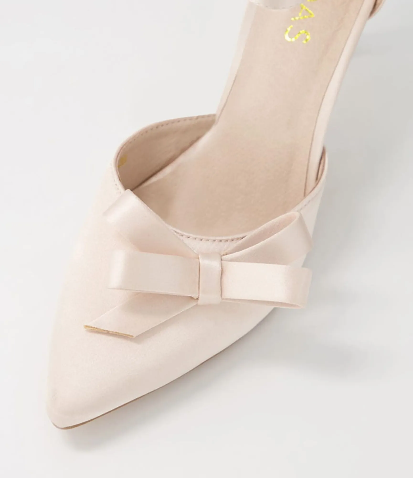 Store Midas Shoes Benzy Nude Satin Pump Heels