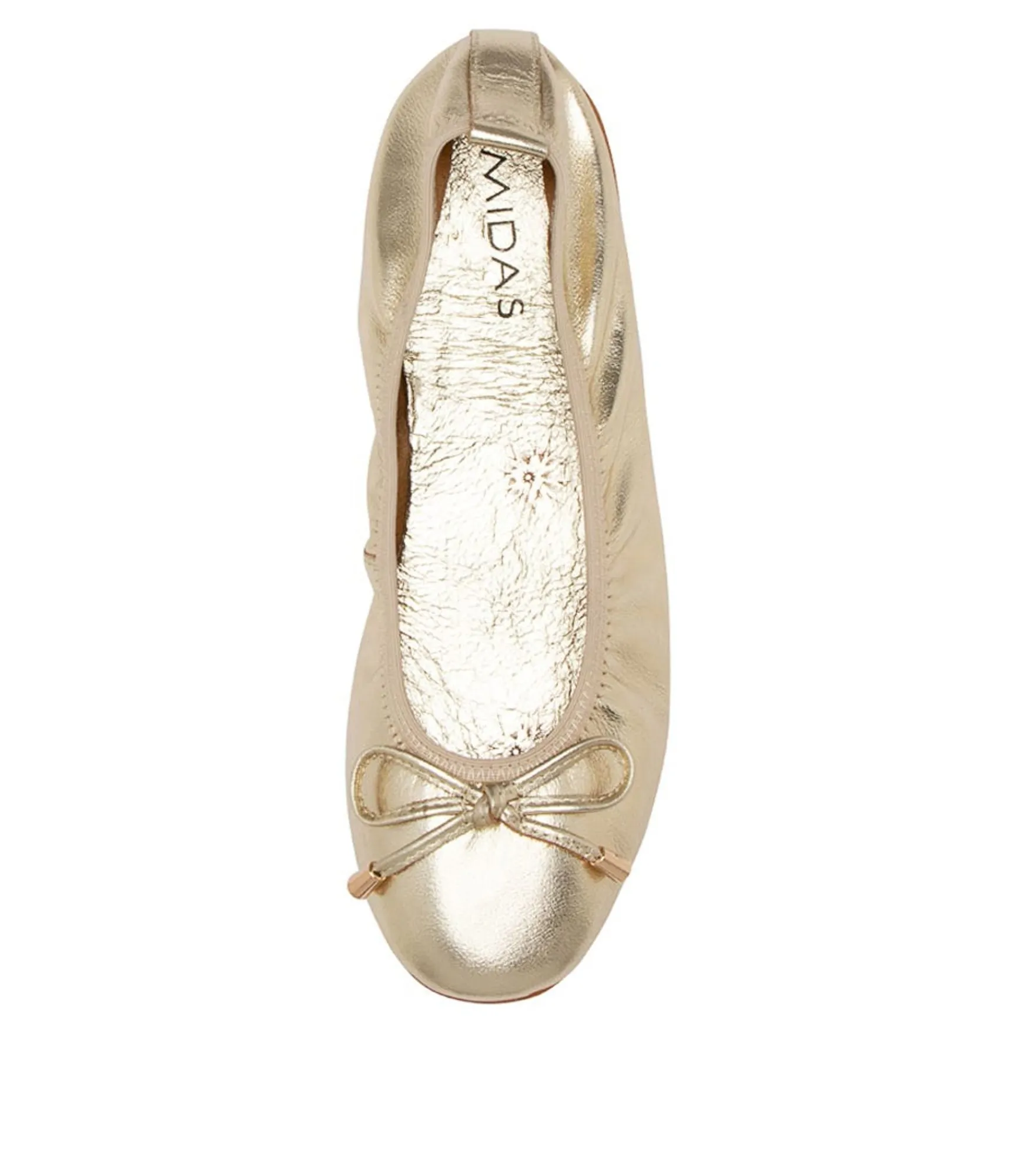 Best Sale Midas Shoes Berlin Pale Gold Leather