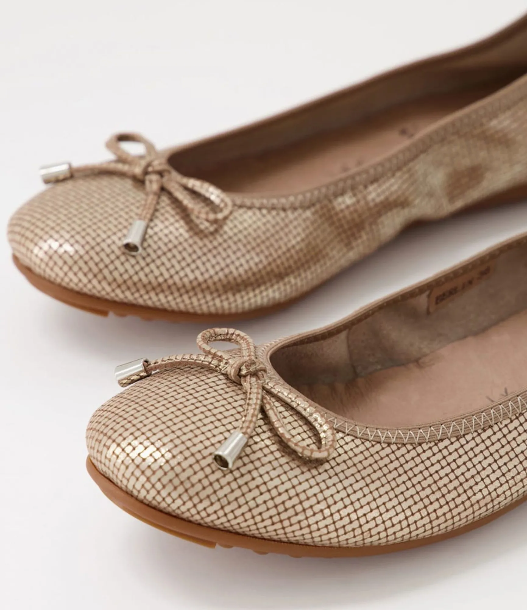 Cheap Midas Shoes Berlin Platino Cut Leather Ballet Flats