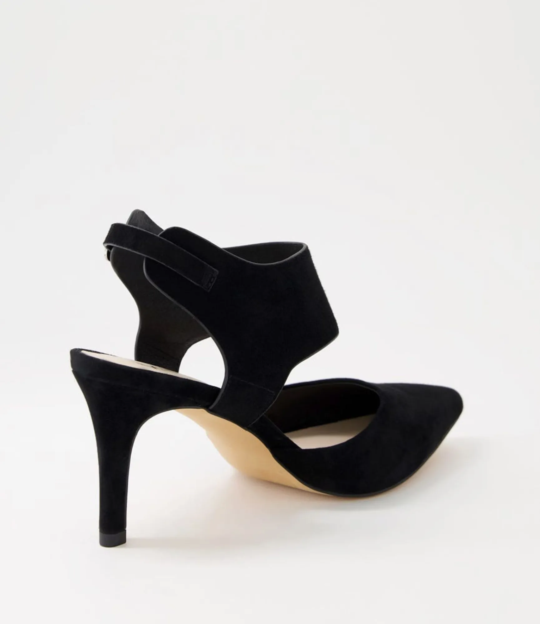 Online Midas Shoes Berlino Black Suede Pump Heels