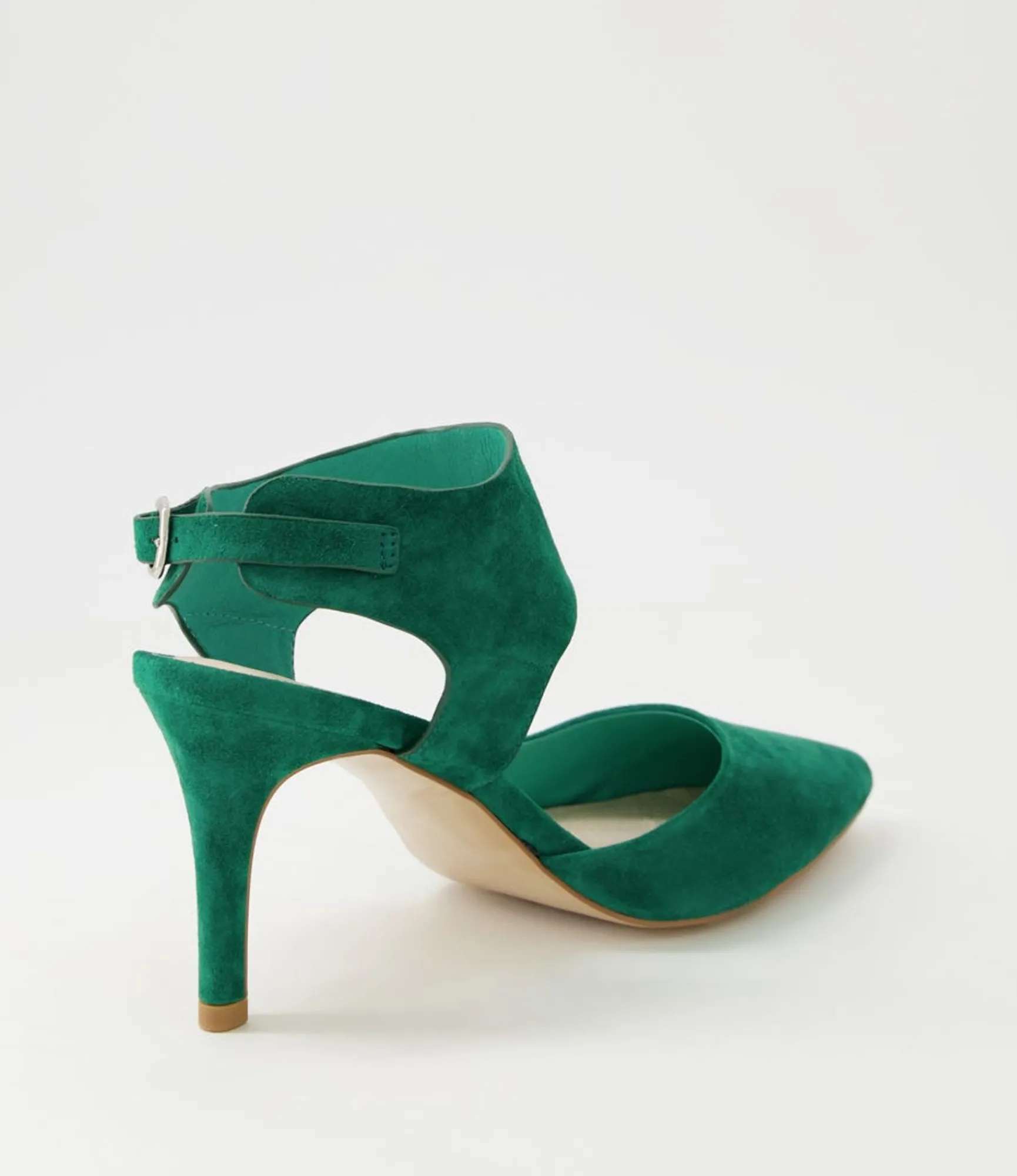 Online Midas Shoes Berlino Emerald Suede Heels