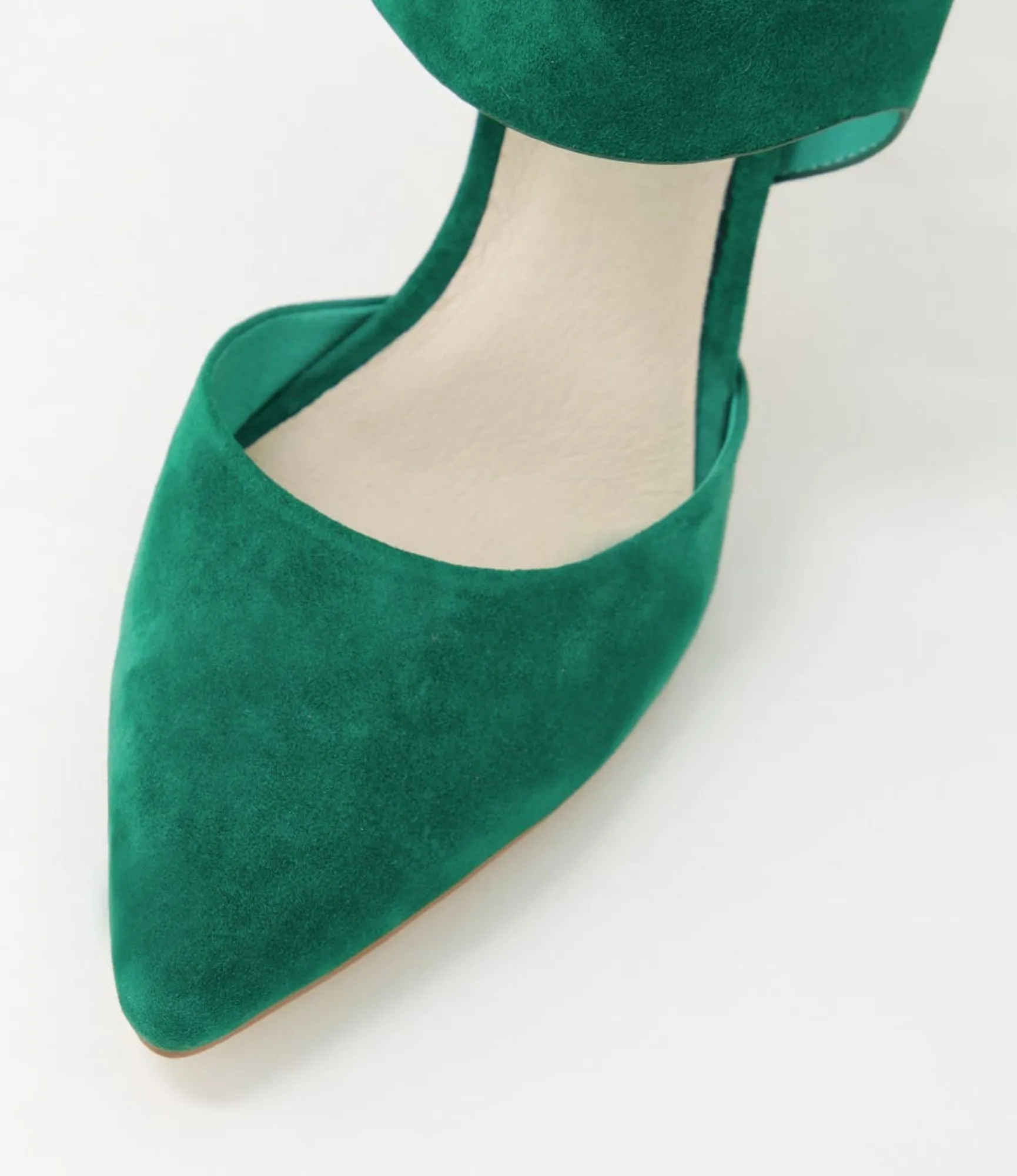 Online Midas Shoes Berlino Emerald Suede Heels