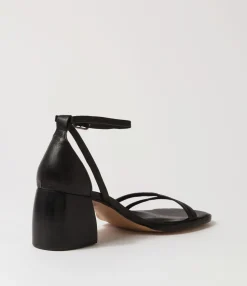 Cheap Midas Shoes Bestie Black Leather Sandals