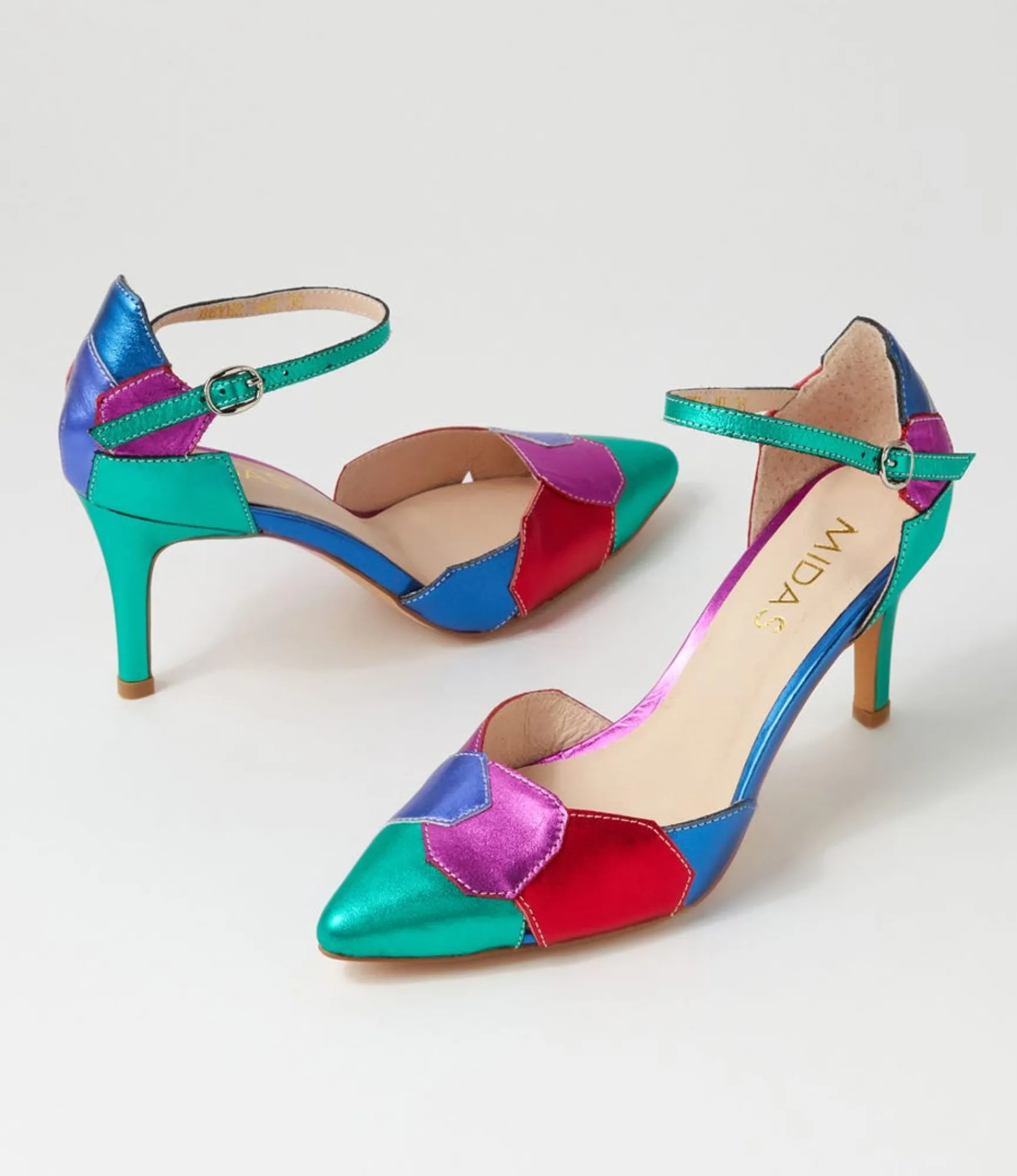 Best Sale Midas Shoes Beyer Bright Multi Pump Heels