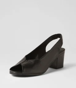 Flash Sale Midas Shoes Binda Black Leather Sandals