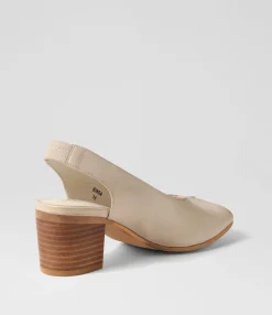 Outlet Midas Shoes Binda Vanilla Leather Sandals