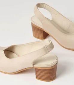 Outlet Midas Shoes Binda Vanilla Leather Sandals