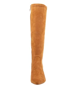 Clearance Midas Shoes Bobi Caramel Microsuede Knee High Boots