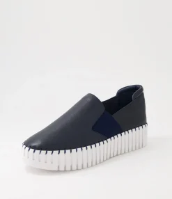 Flash Sale Midas Shoes Bodhi Navy White Leather Sneakers