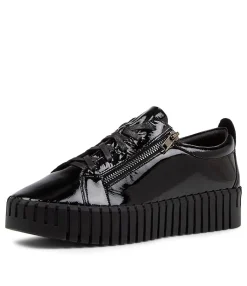 Online Midas Shoes Braelyn Black Patent Leather Sneakers Bs