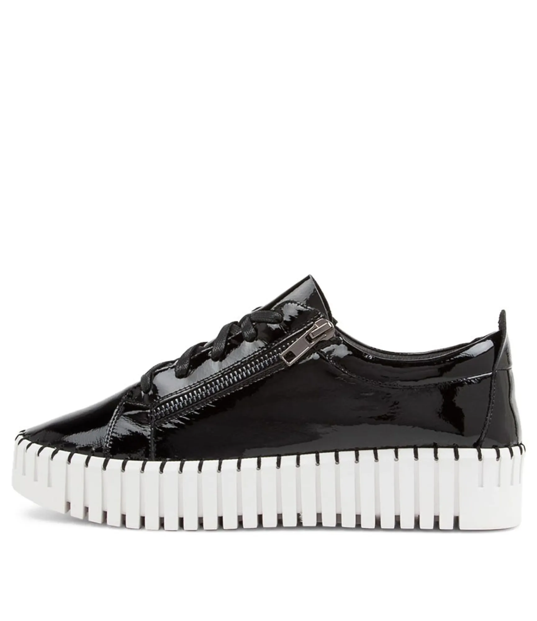 Best Midas Shoes Braelyn Black Patent Leather Sneakers Ws