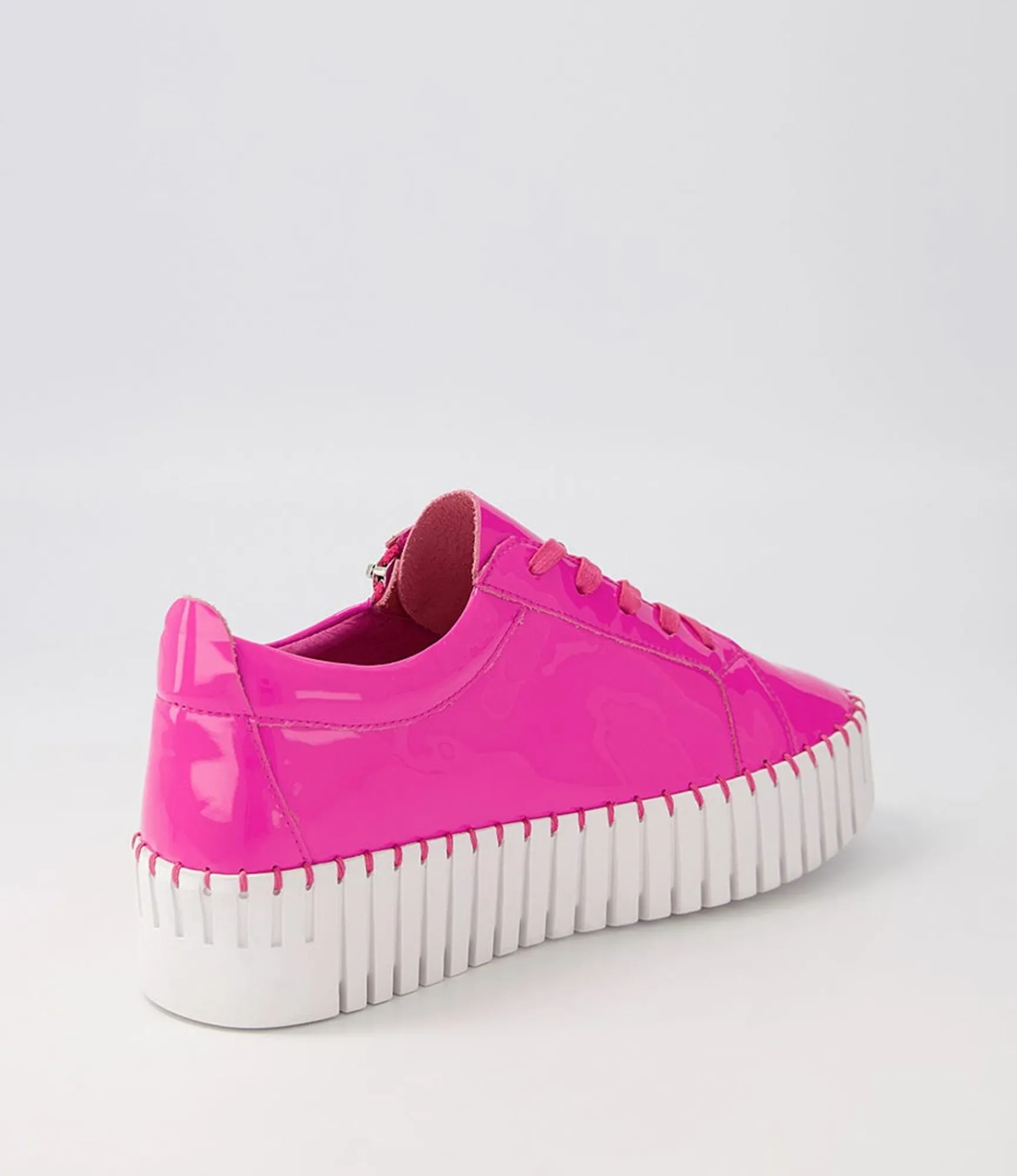 Store Midas Shoes Braelyn Hot Pink Patent Leather Sneakers