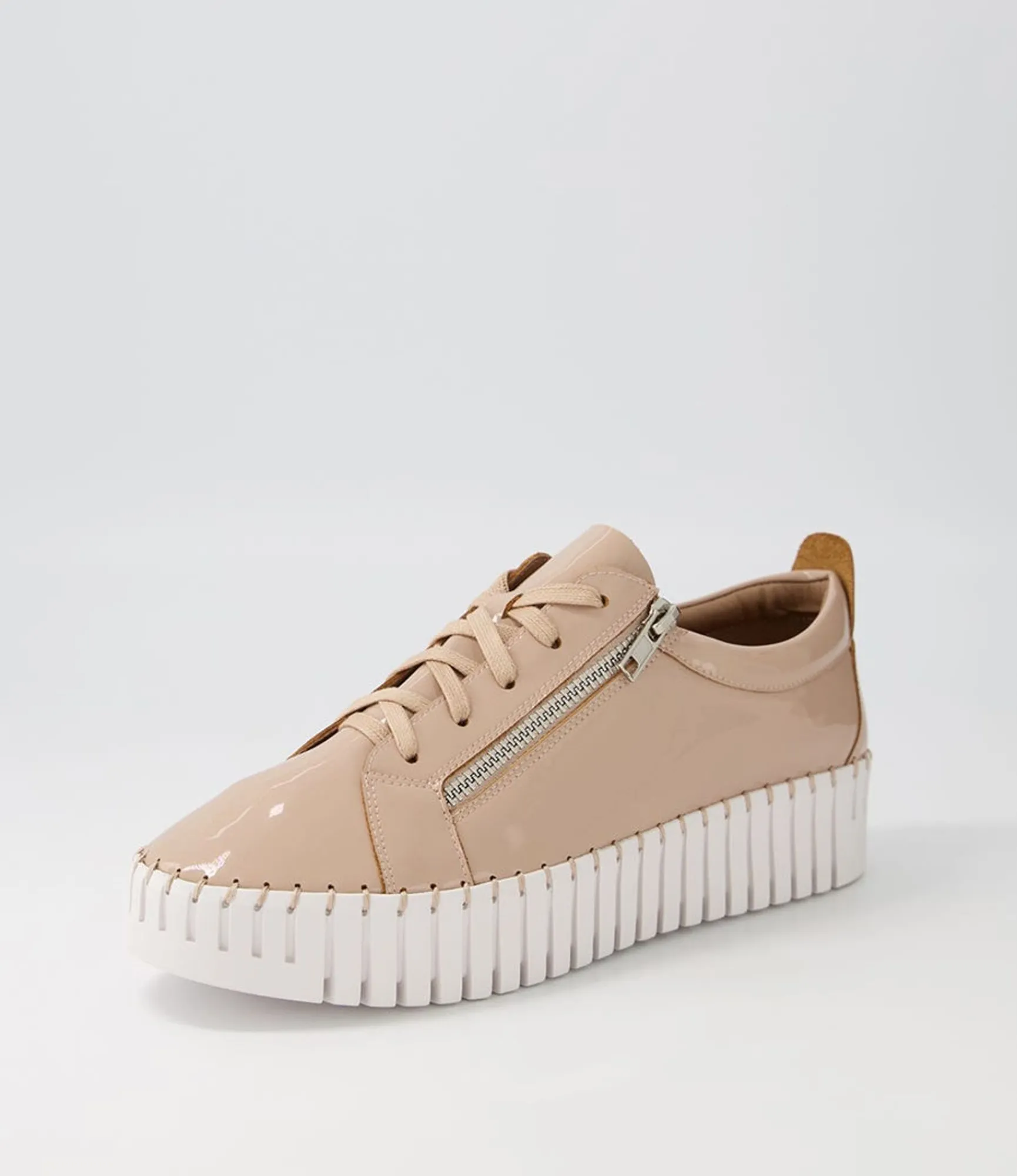 Flash Sale Midas Shoes Braelyn Latte Patent Leather Sneakers Ws