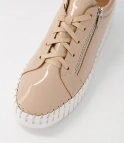 Flash Sale Midas Shoes Braelyn Latte Patent Leather Sneakers Ws