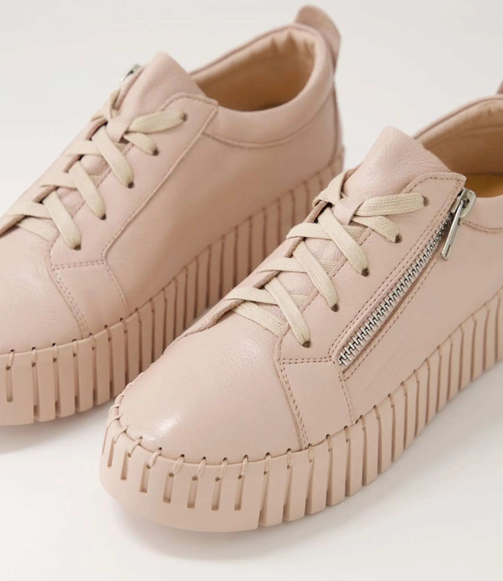 Online Midas Shoes Braelyn Rose Leather Sneakers