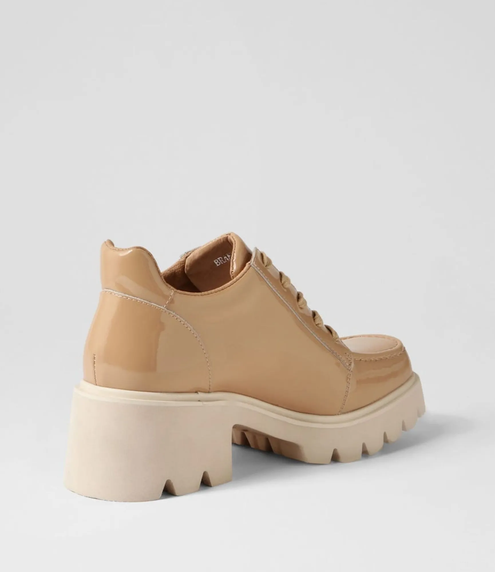 Best Midas Shoes Branda Camel Patent Leather Heels