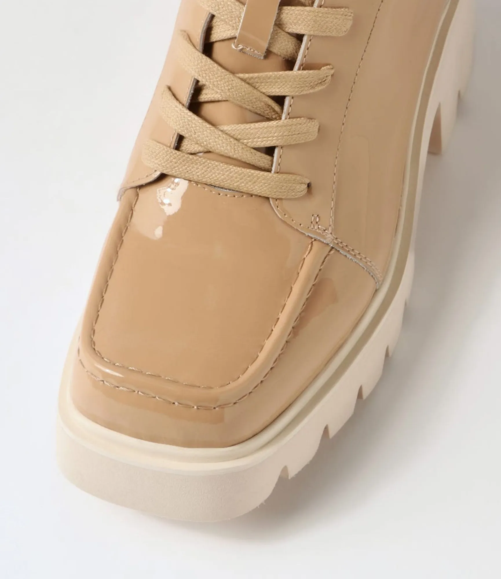Best Midas Shoes Branda Camel Patent Leather Heels