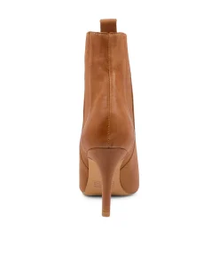 Outlet Midas Shoes Briann Tan Leather Ankle Boots