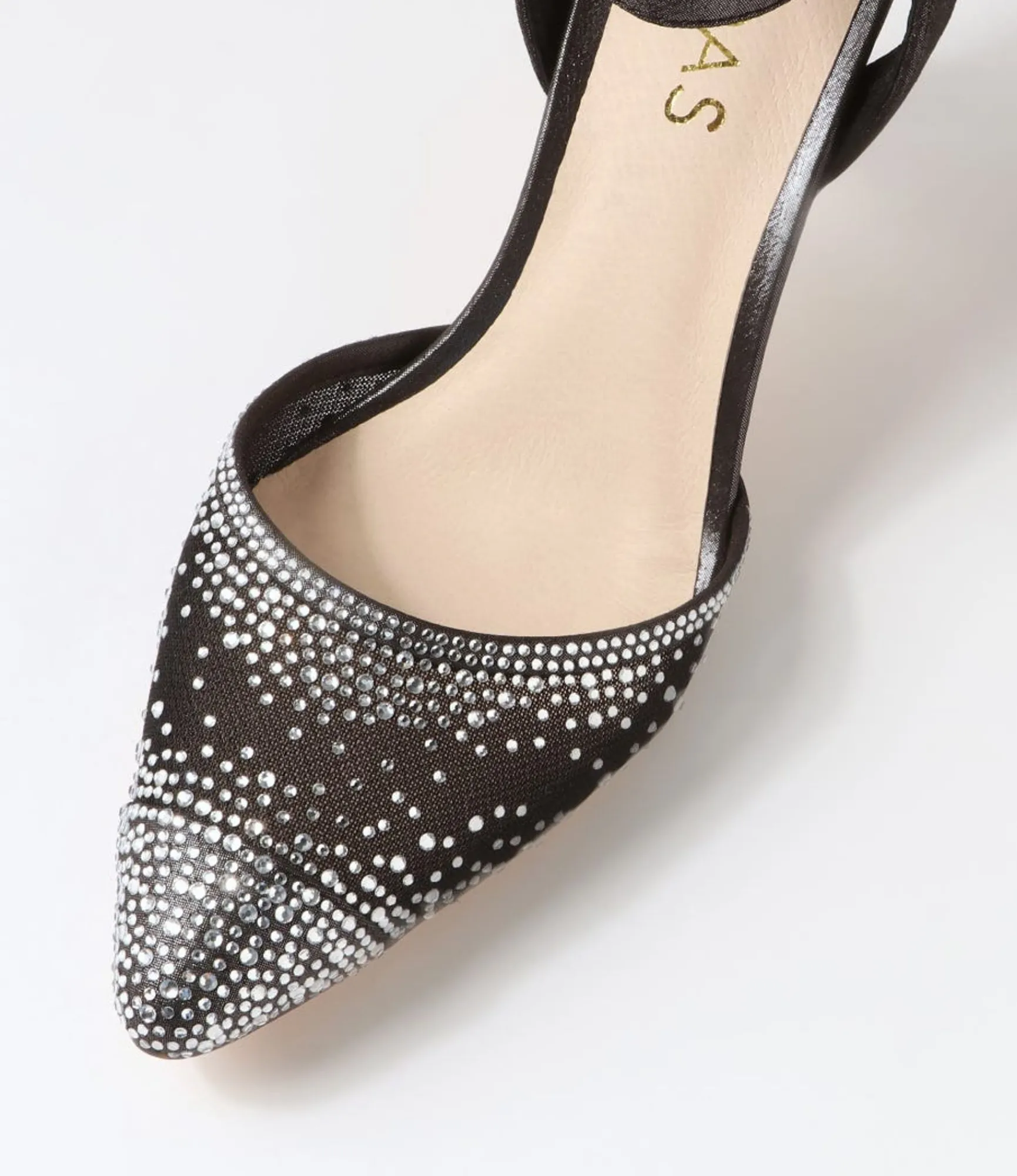 Best Sale Midas Shoes Britts Black Shimmer Silver Multi Heels