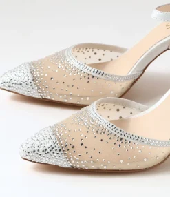 Fashion Midas Shoes Britts Silver Multi Pump Heels