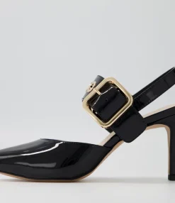 Flash Sale Midas Shoes Brya Black Patent Leather Pump Heels