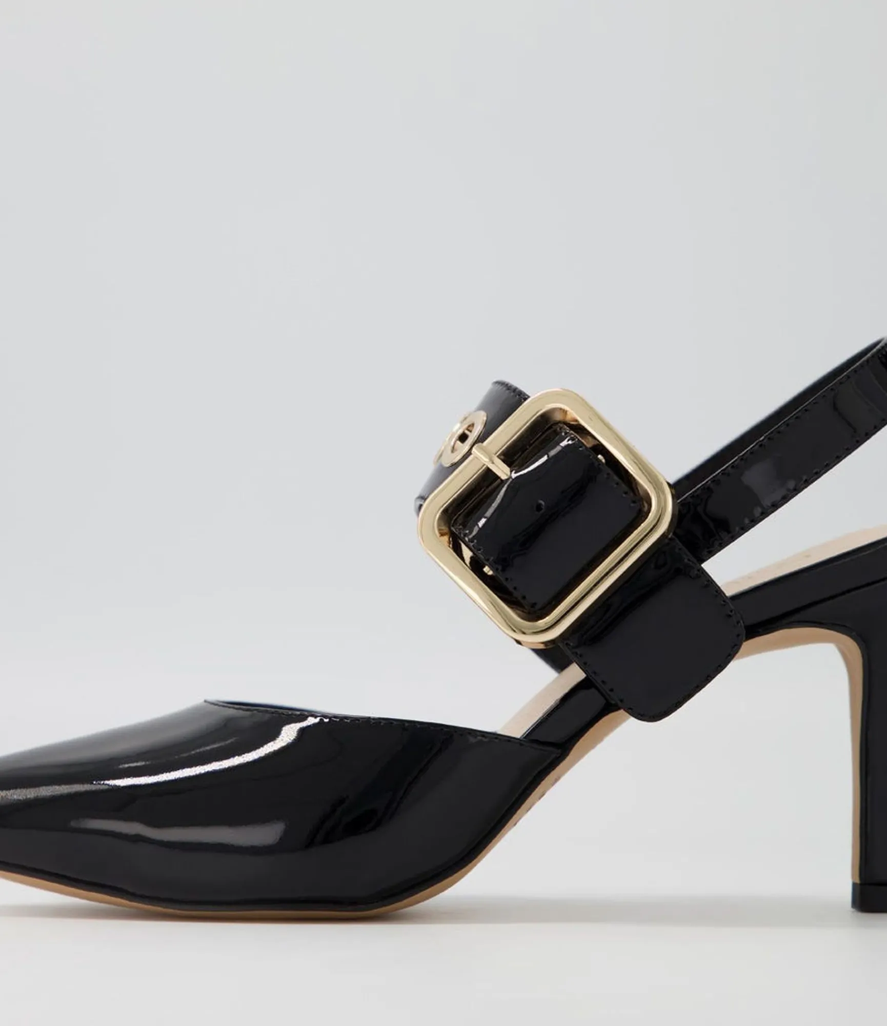 Flash Sale Midas Shoes Brya Black Patent Leather Pump Heels