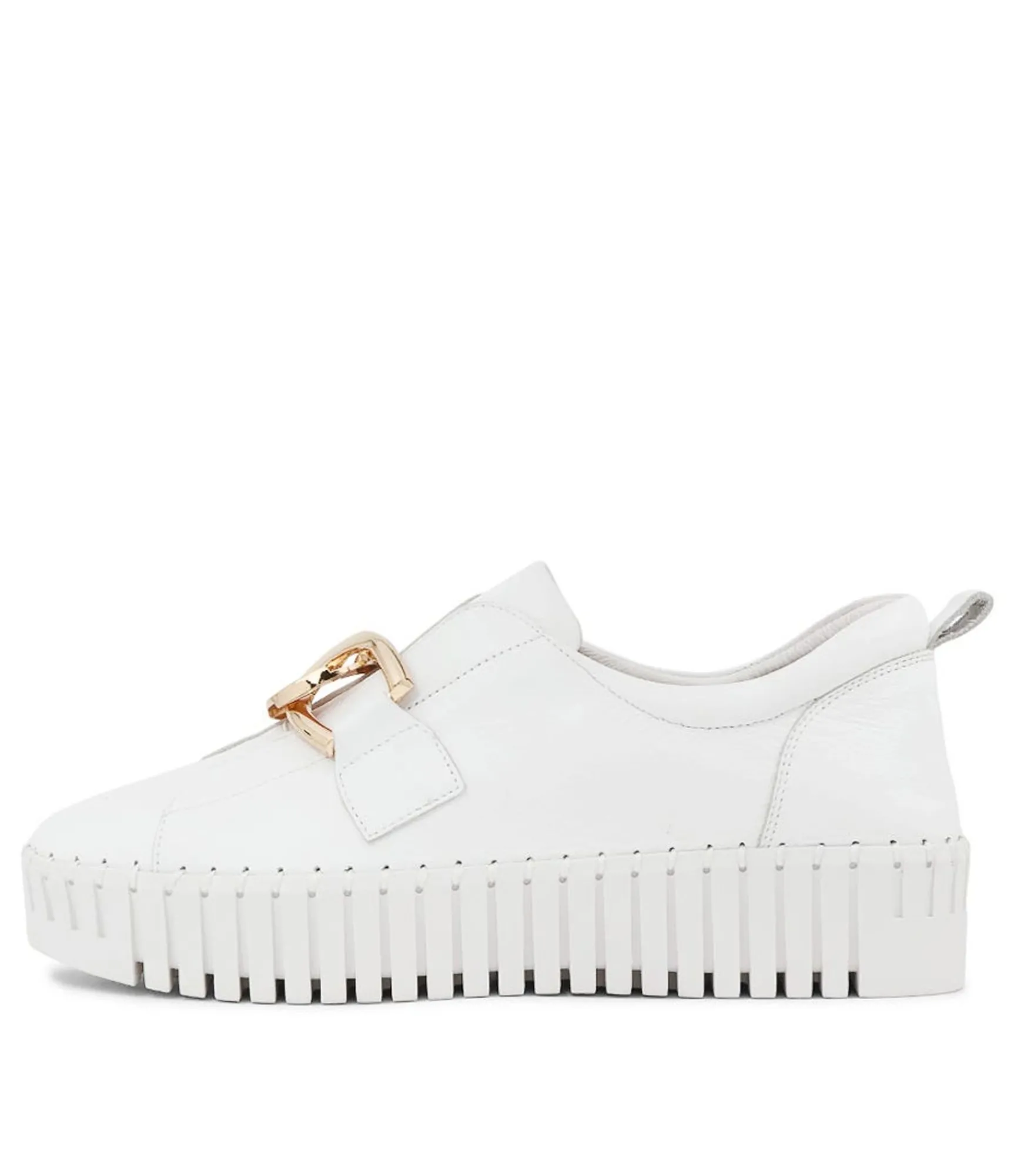 Best Sale Midas Shoes Buckles White White Sole Leather Sneakers