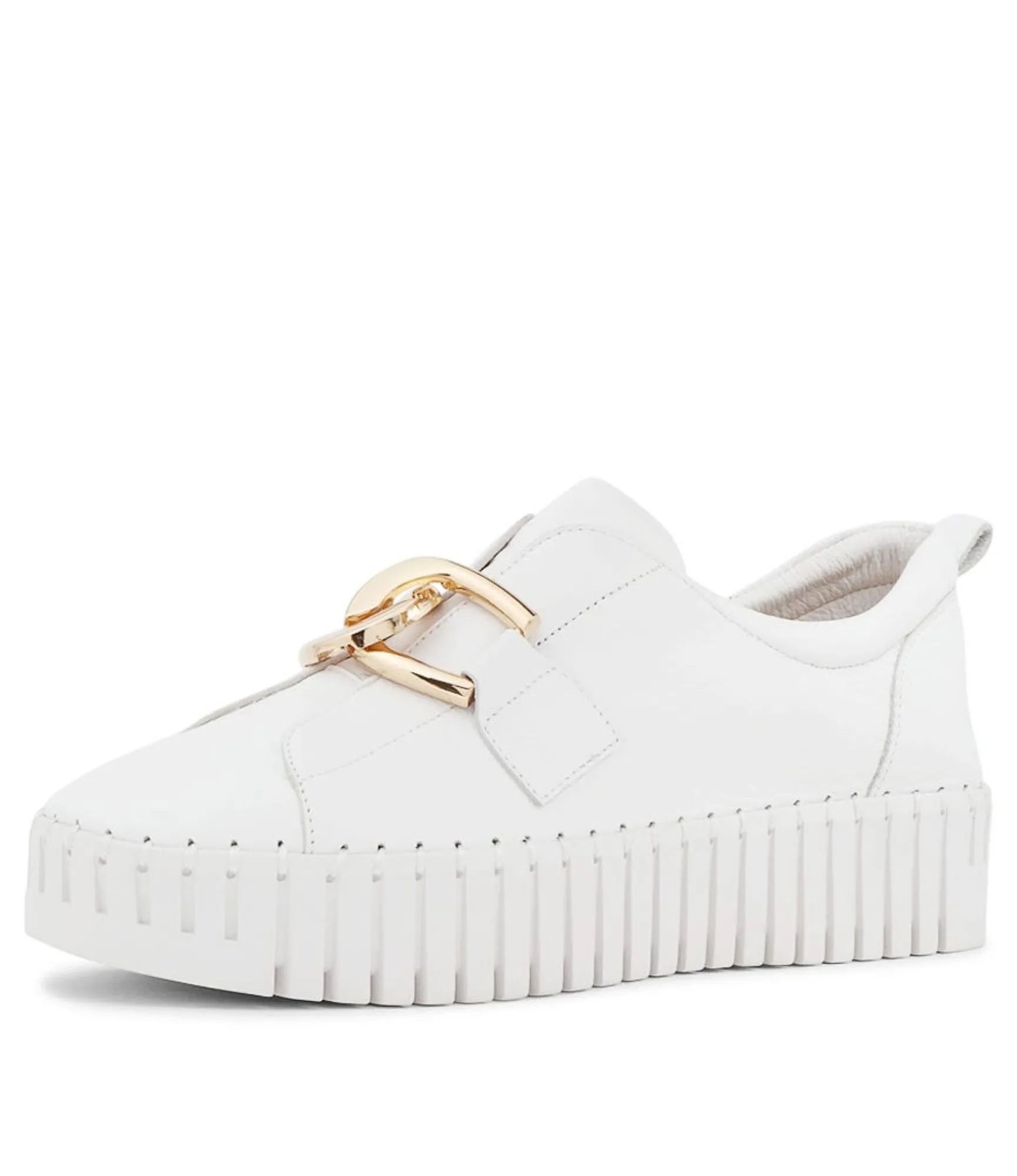 Best Sale Midas Shoes Buckles White White Sole Leather Sneakers