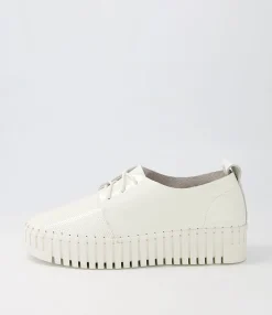Cheap Midas Shoes Busto Off White Ivory Patent Leather Sneakers