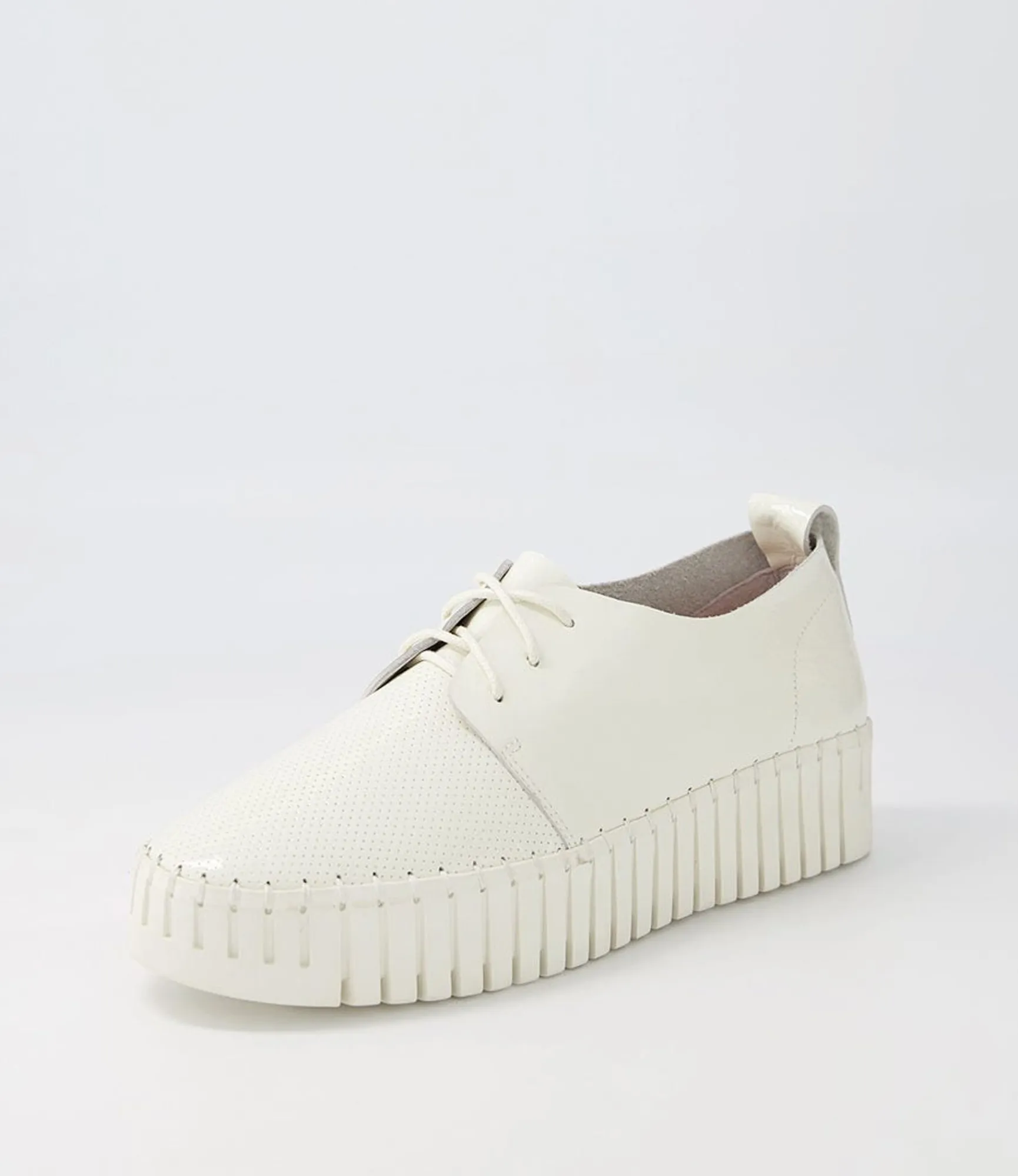 Cheap Midas Shoes Busto Off White Ivory Patent Leather Sneakers