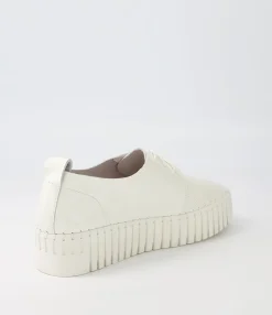 Cheap Midas Shoes Busto Off White Ivory Patent Leather Sneakers