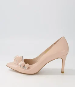 Cheap Midas Shoes Bycie Nude Patent Leather Pump Heels