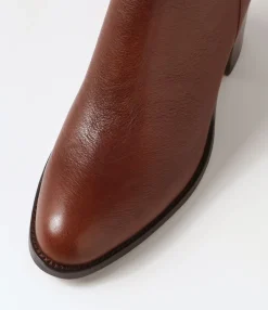 Best Sale Midas Shoes Calsi Dark Brown Leather Ankle Boots