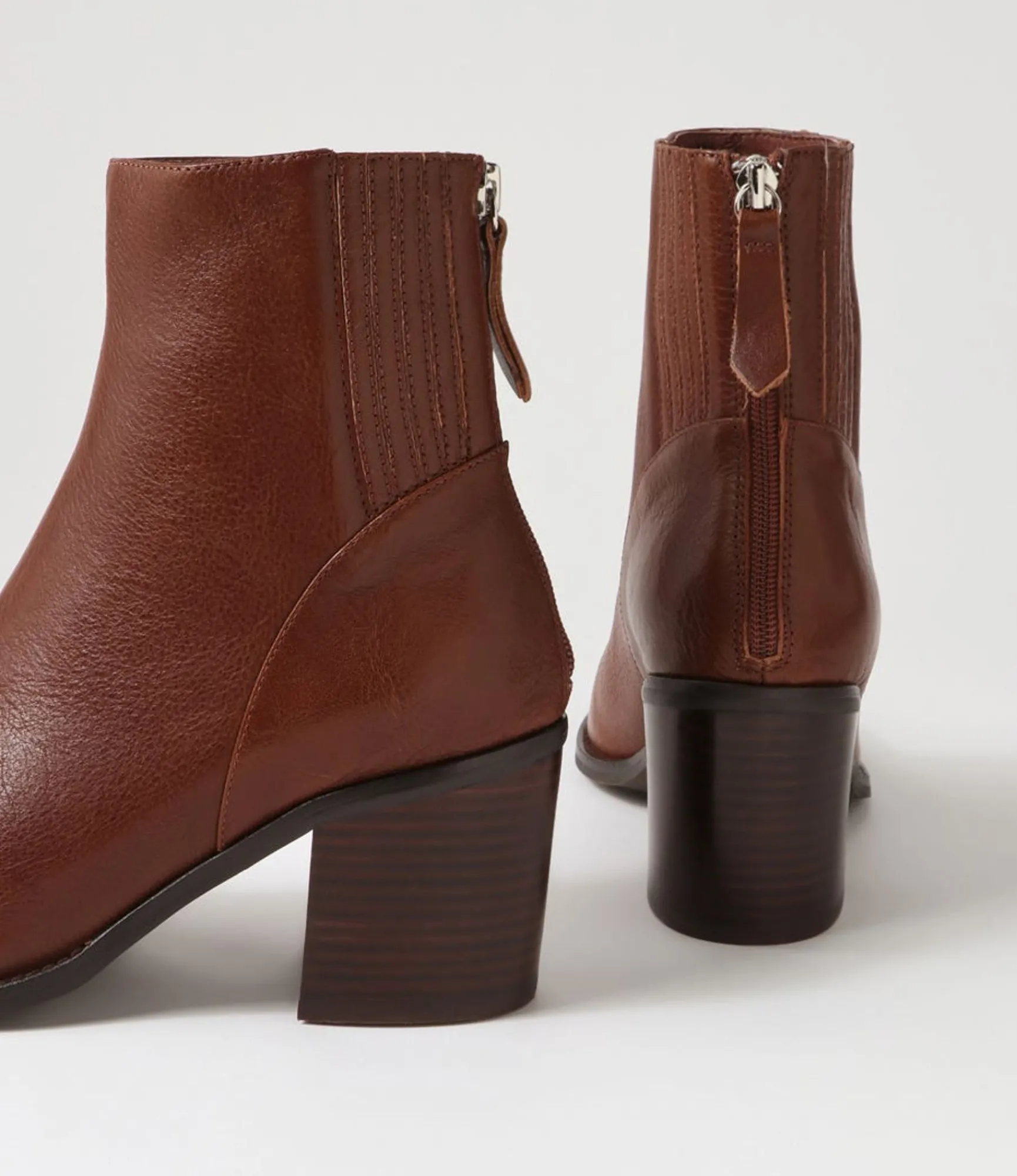 Best Sale Midas Shoes Calsi Dark Brown Leather Ankle Boots