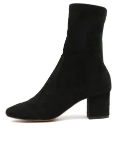 Clearance Midas Shoes Carrie Black Microsuede