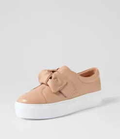 Fashion Midas Shoes Cayn Dark Nude Leather Sneakers