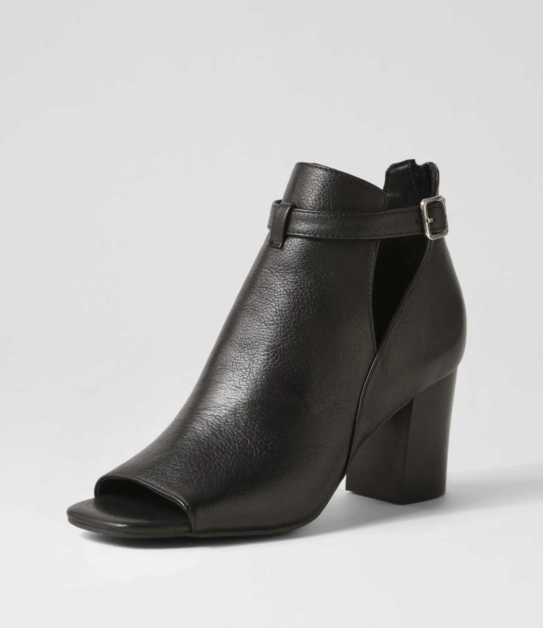 Fashion Midas Shoes Cerene Black Leather Sandals