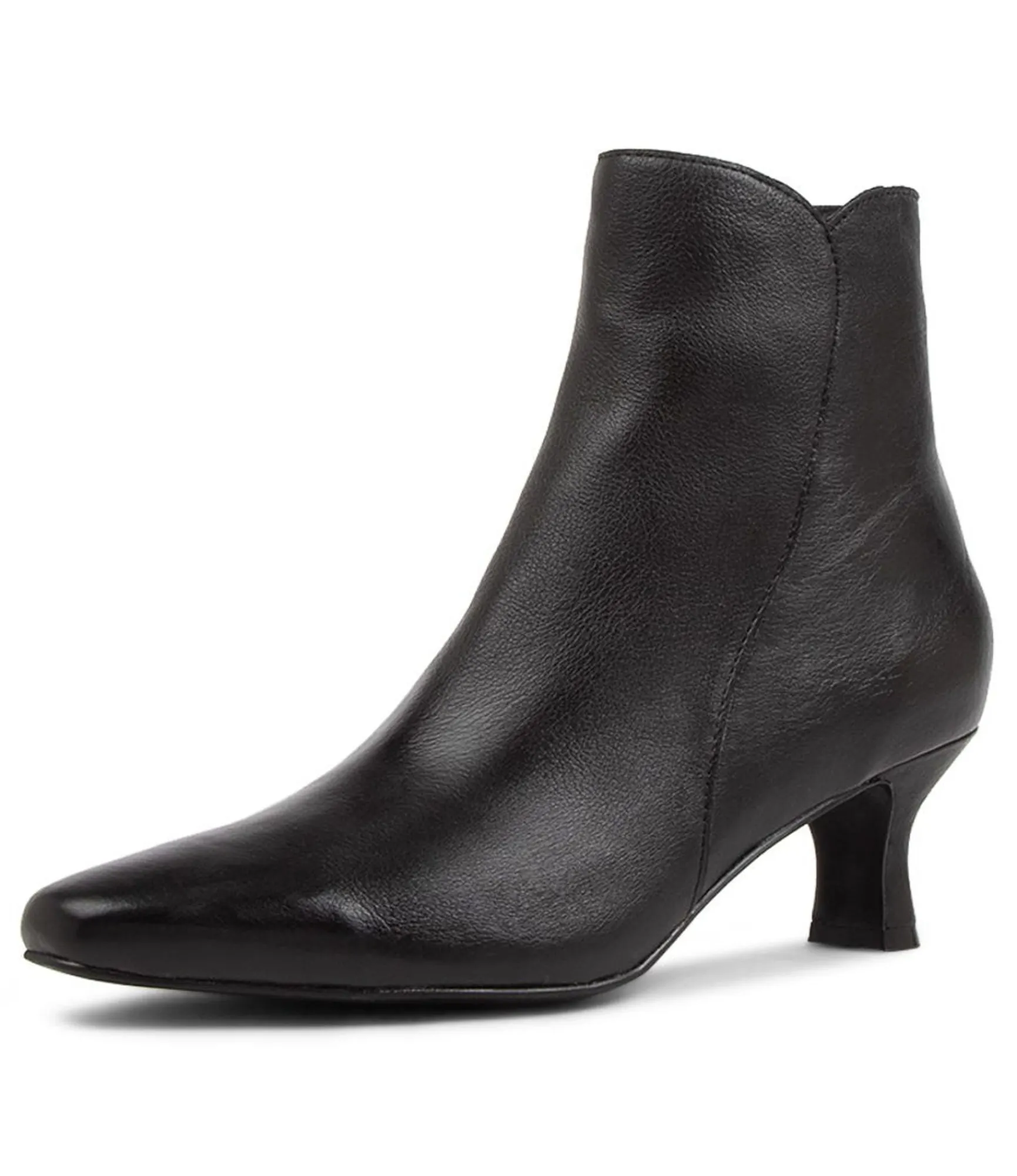 Cheap Midas Shoes Chaz Black Leather Ankle Boots
