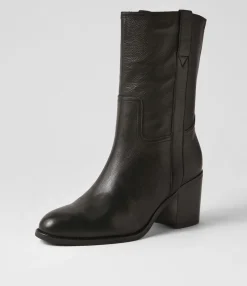 Outlet Midas Shoes Chelse Black Leather Calf Boots