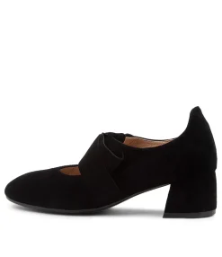 Flash Sale Midas Shoes Churro Black Suede Heels