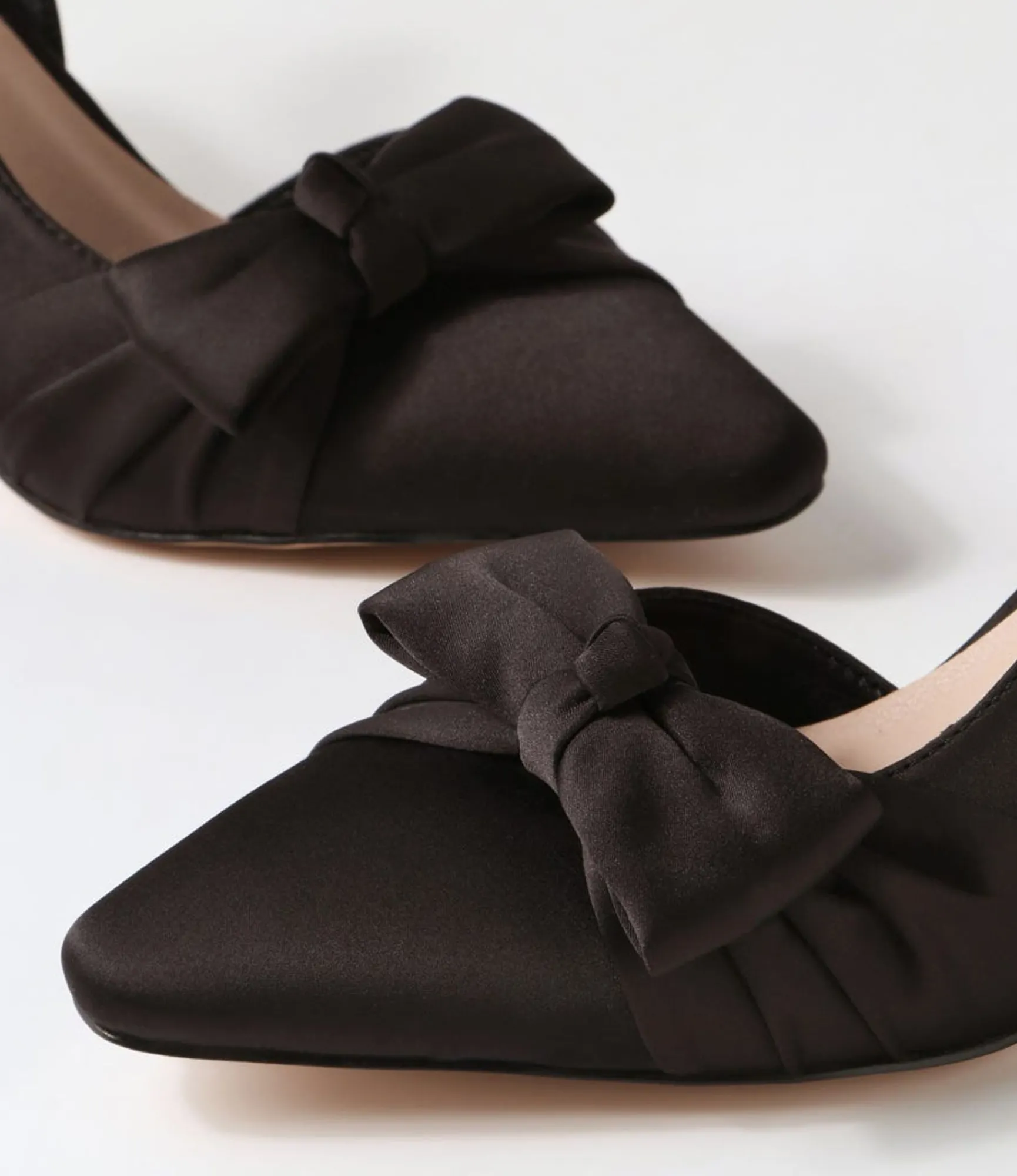Flash Sale Midas Shoes Ciello Black Satin Heels