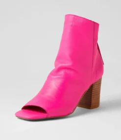 Outlet Midas Shoes Cilyin Bright Pink Leather Sandals
