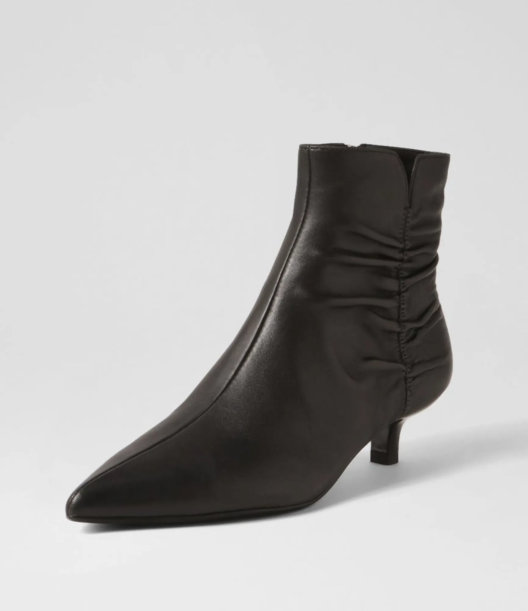 Fashion Midas Shoes Cleris Black Leather Ankle Boots